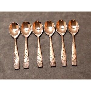Nambe Dazzle Teaspoons (6) Stainless 18/10 Flatware
